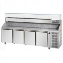 PIZZA COUNTER 60 x 40 WITH 4 DOORS