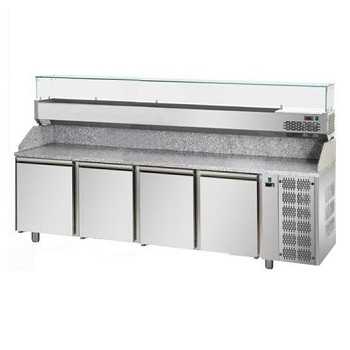 PIZZA COUNTER 60 x 40 WITH 4 DOORS