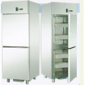 REFRIGERATED CABINET GN 2/1 MONOBLOCK IN STAINLESS STEEL FOR FISH WITH 2 DOORS - Temperature -2 / 8 C