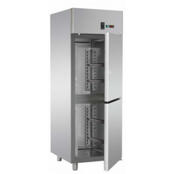 MONOBLOC REFRIGERATED CABINET IN STAINLESS STEEL WITH 2 DOORS FOR 60x40 cm TRAYS - Temperature 0 / 10 C