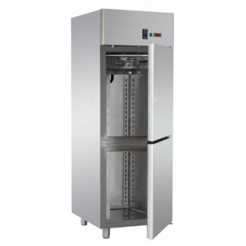 STATIC GN 2/1 STAINLESS STEEL CABINET WITH 2 DOORS - Temperature 0 / 10 C