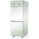 GN 2/1 STAINLESS STEEL REFRIGERATED COMBINATION CABINET WITH DOUBLE TEMPERATURE AND 2 DOORS - Temperatures 0 / 10 and -18 / -22 C