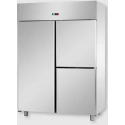 REFRIGERATED CABINET GN 2/1 MONOBLOCK IN STAINLESS STEEL WITH 1 DOOR AND 2 DOORS - Temperature 0 / 10 C