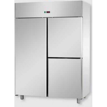 REFRIGERATED CABINET GN 2/1 MONOBLOCK IN STAINLESS STEEL WITH 1 DOOR AND 2 DOORS - Temperature 0 / 10 C