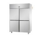 REFRIGERATED CABINET GN 2/1 MONOBLOCK IN STAINLESS STEEL WITH 4 DOORS - Temperature -18 / -22 C