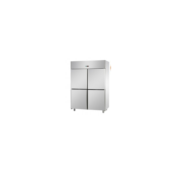 REFRIGERATED CABINET GN 2/1 MONOBLOCK IN STAINLESS STEEL WITH 4 DOORS - Temperature -18 / -22 C