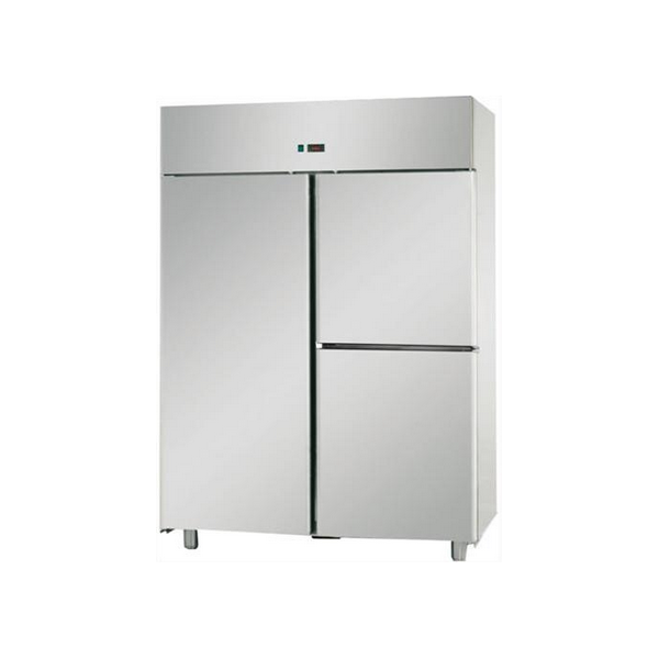 REFRIGERATED CABINET GN 2/1 MONOBLOCK IN STAINLESS STEEL WITH 1 DOOR AND 2 DOORS - Temperature -18 / -22 C