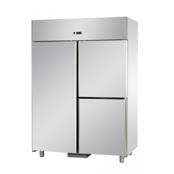 REFRIGERATED CABINET GN 2/1 MONOBLOCK IN STAINLESS STEEL FOR FISH WITH 1 DOOR AND 2 DOORS - Temperature -2 / 8 C