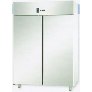 MONOBLOC REFRIGERATED CABINET IN STAINLESS STEEL WITH 2 DOORS FOR 60x40 cm TRAYS - Temperature 0 / 10 C