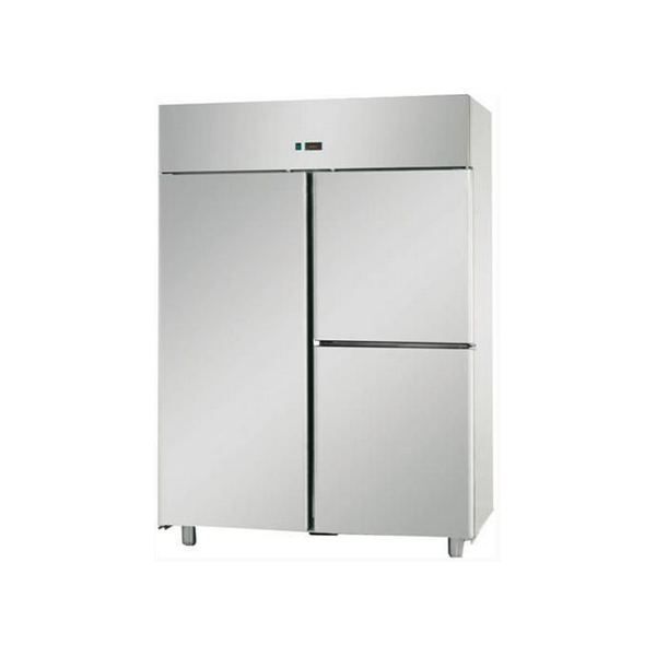 MONOBLOC REFRIGERATED CABINET IN STAINLESS STEEL WITH 1 DOOR AND 2 DOORS FOR 60x40 cm TRAYS - Temperature -18 / -22 C