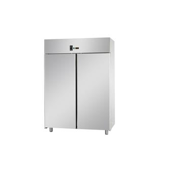 STATIC GN 2/1 STAINLESS STEEL CABINET WITH 2 DOORS - Temperature 0 / 10 C