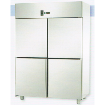 STATIC GN 2/1 STAINLESS STEEL CABINET WITH 4 DOORS - Temperature 0 / 10 C