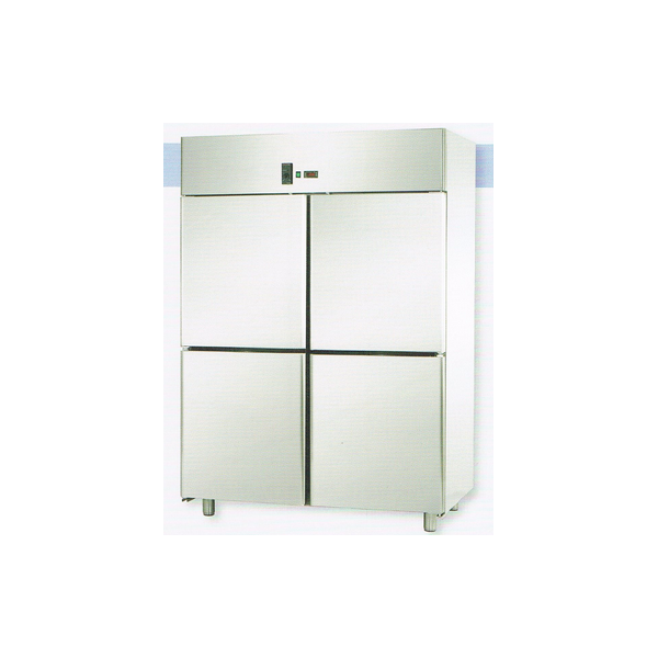 STATIC GN 2/1 STAINLESS STEEL CABINET WITH 4 DOORS - Temperature 0 / 10 C