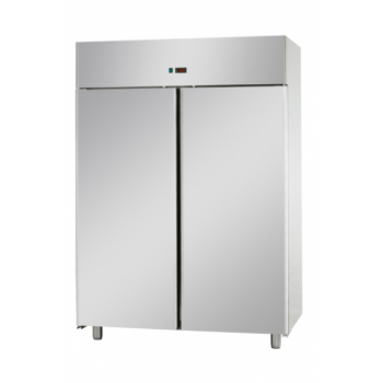 STATIC GN 2/1 STAINLESS STEEL CABINET WITH 2 DOORS AND MEAT SETUP - Temperature 0 / 10 C