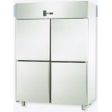 STATIC GN 2/1 STAINLESS STEEL CABINET WITH 4 DOORS AND MEAT SETUP - Temperature 0 / 10 C