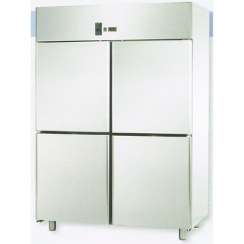 STATIC GN 2/1 STAINLESS STEEL CABINET WITH 4 DOORS AND MEAT SETUP - Temperature 0 / 10 C