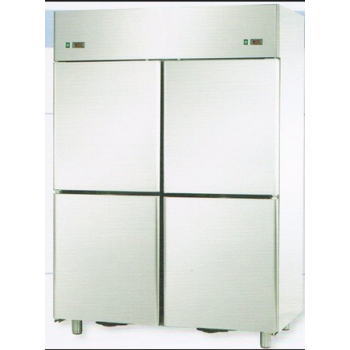 DOUBLE TEMPERATURE STAINLESS STEEL REFRIGERATED CABINET WITH 4 DOORS - Temperature -18 / -22 C