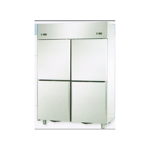 DOUBLE TEMPERATURE STAINLESS STEEL REFRIGERATED CABINET WITH 4 DOORS - Temperature -18 / -22 C