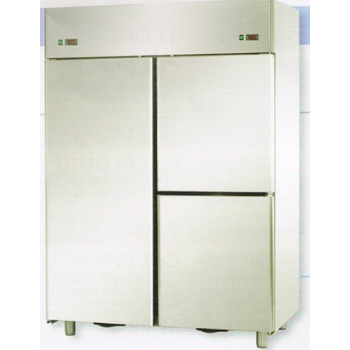 DOUBLE TEMPERATURE STAINLESS STEEL REFRIGERATED CABINET WITH 1 DOOR AND 2 DOORS - Temperature -18 / -22 C