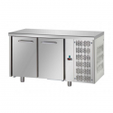 REFRIGERATED TABLE GN 1/1 AT NORMAL TEMPERATURE WITH 2 DOORS AND WORKTOP