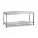 Stainless steel work table with undershelf