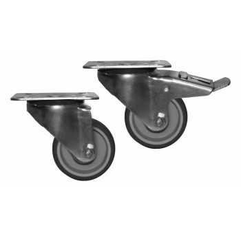 WHEEL KIT (2 with brake and 2 without brake) VULCANO 60