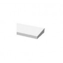 ADDITIONAL SHELF IN WHITE PAINTED SHEET METAL (L. 125 cm)