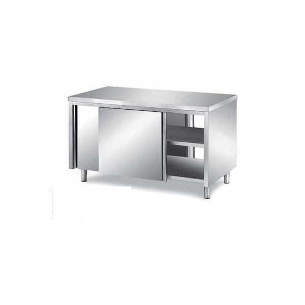 CABINET TABLE WITH SLIDING DOORS ON TWO SIDES DEPTH 70 CM