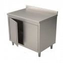 CABINET TABLE WITH HINGED DOORS 70 CM DEPTH WITH BACKPACK