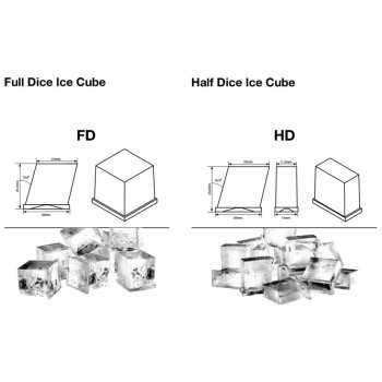 ICE MAKER - NUT AND HALF NUT SHAPE CUBES