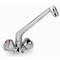 SINGLE HOLE SINK MIXER WITH FUSED SPOUT