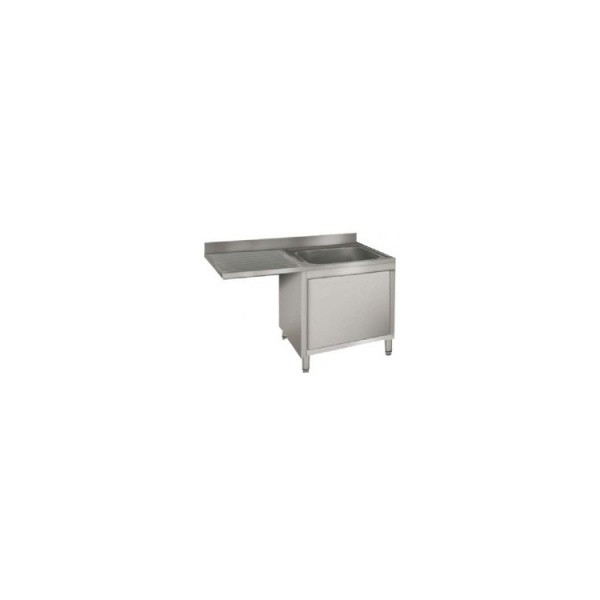 STAINLESS STEEL CABINET SINK 1 BASIN + CANtilevered DRIPPER DEPTH 70 CM