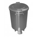 STAINLESS STEEL WASTE BIN WITH PEDAL