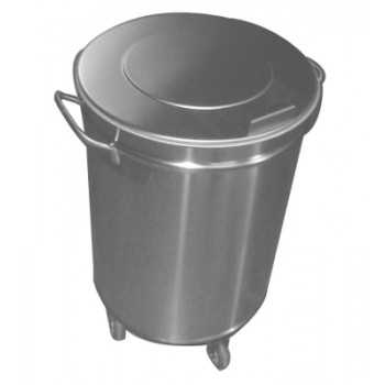 STAINLESS STEEL WASTE BIN WITHOUT PEDAL