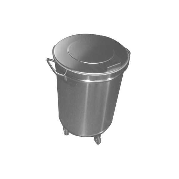 STAINLESS STEEL WASTE BIN WITHOUT PEDAL