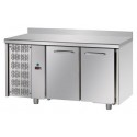 REFRIGERATED TABLE GN 1/1 AT NORMAL TEMPERATURE 2 DOORS WITH STAINLESS STEEL TOP AND BACKPACK