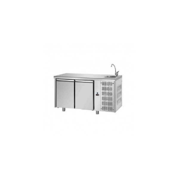 REFRIGERATED TABLE GN 1/1 AT NORMAL TEMPERATURE WITH 2 DOORS