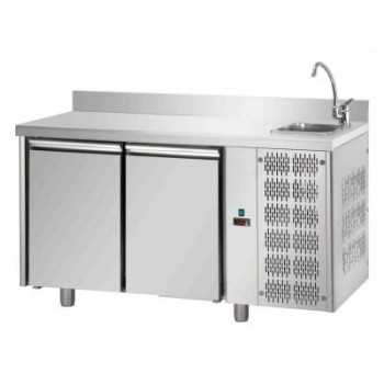 REFRIGERATED TABLE GN 1/1 AT NORMAL TEMPERATURE WITH 2 DOORS