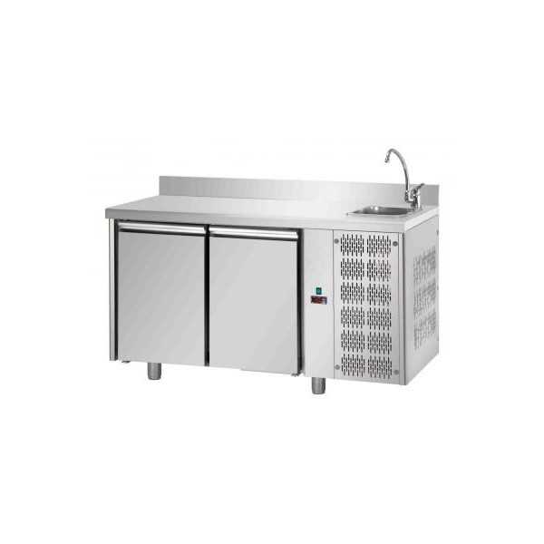 REFRIGERATED TABLE GN 1/1 AT NORMAL TEMPERATURE WITH 2 DOORS