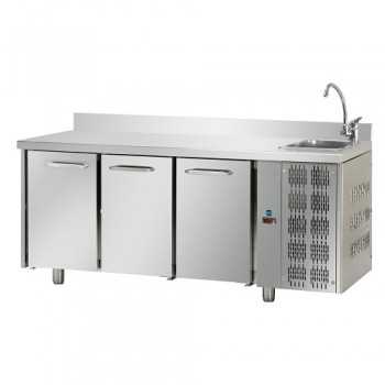 REFRIGERATED TABLE GN 1/1 AT NORMAL TEMPERATURE WITH 3 DOORS