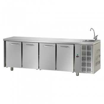 REFRIGERATED TABLE GN 1/1 AT NORMAL TEMPERATURE WITH 4 DOORS