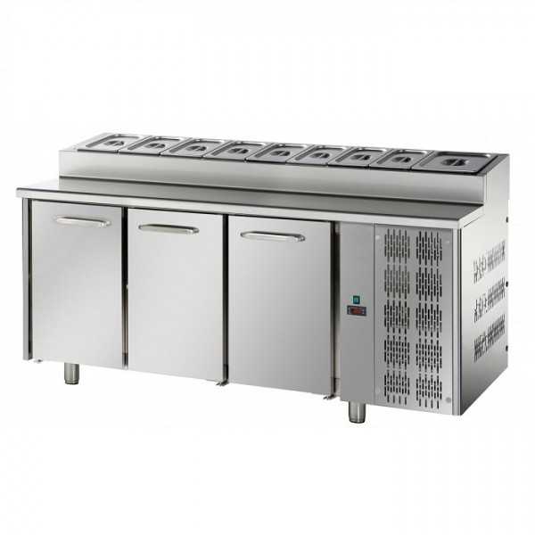 REFRIGERATED SNACK TABLE GN 1/1 AT NORMAL TEMPERATURE 3 DOORS