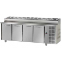 REFRIGERATED SNACK TABLE GN 1/1 AT NORMAL TEMPERATURE 4 DOORS