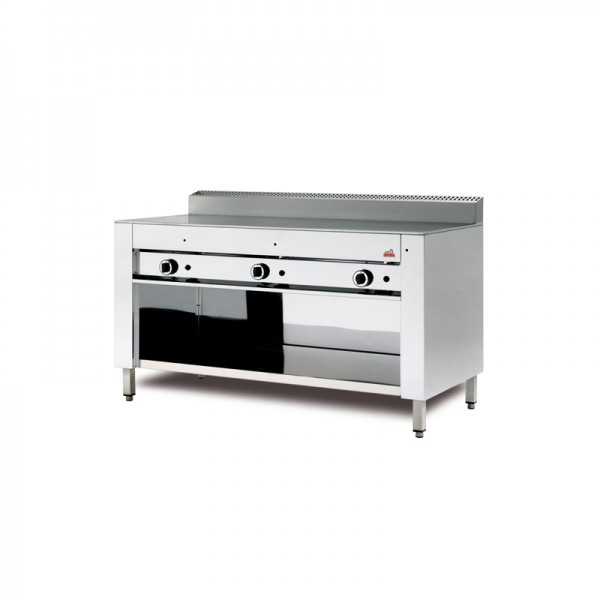 GAS PIE COOKER ON STAINLESS STEEL COMPARTMENT 10