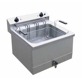 18 LT ELECTRIC FRYER WITH DRAIN TAP