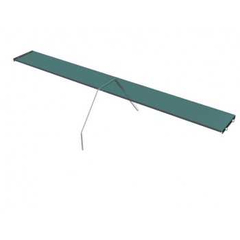 INTERMEDIATE SHELF IN TEMPERED GLASS WITH SUPPORTS FOR KIBUK