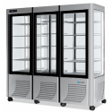 VENTILATED REFRIGERATED DISPLAY CASE 3P - LED LINE 1200 LITERS