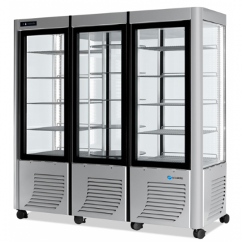 VENTILATED REFRIGERATED DISPLAY CASE 3P - LED LINE 1200 LITERS