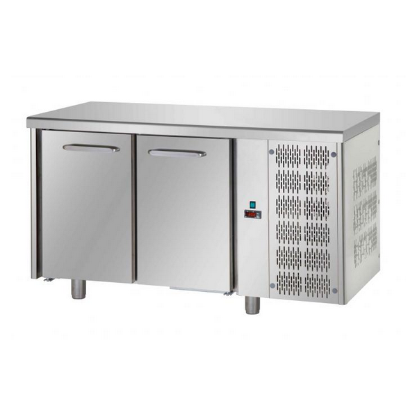 REFRIGERATED PASTRY TABLE 2 DOORS WITH STEEL WORKTOP