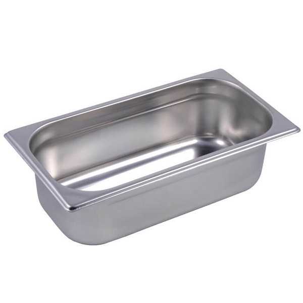 BACINELLE GASTRONORM ACCIAIO INOX AISI 304 GN 1/3 (32,5 x 17,5 cm)